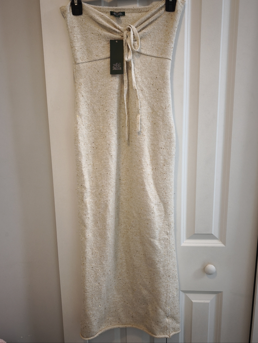 NWT Strapless Beige Dress - Picture 2 of 9